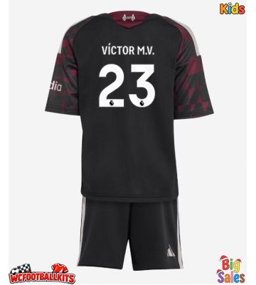 Liverpool Victor Munoz #23 Replica Third Stadium Kit for Kids 2026-27 Short Sleeve (+ pants)